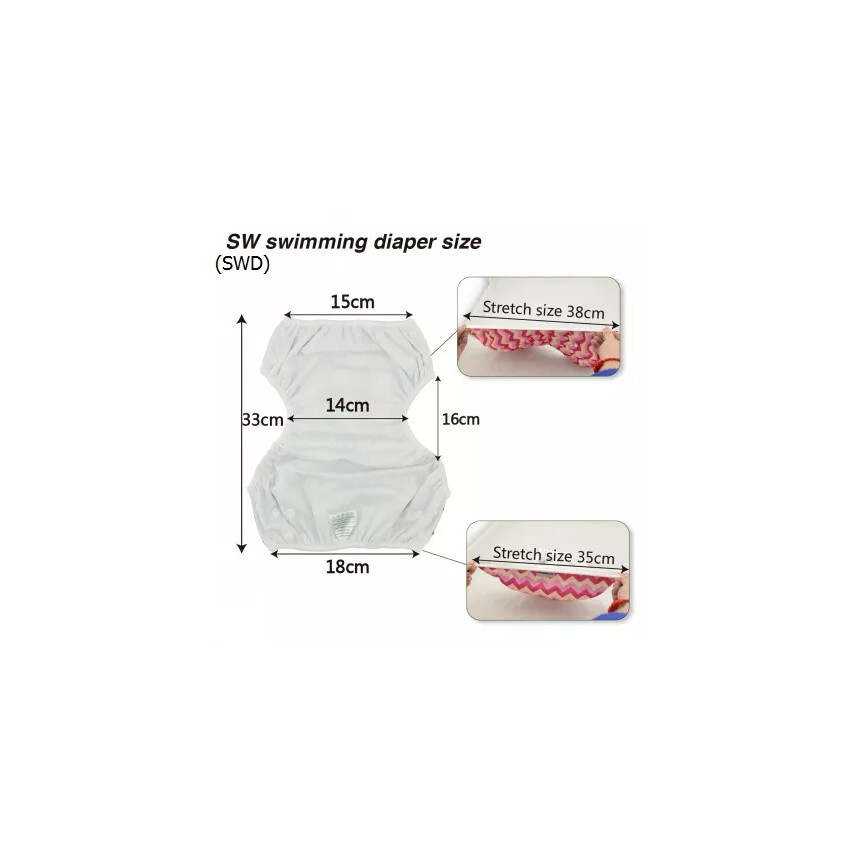 AB Pañal de natación unitalla (5-13kg)