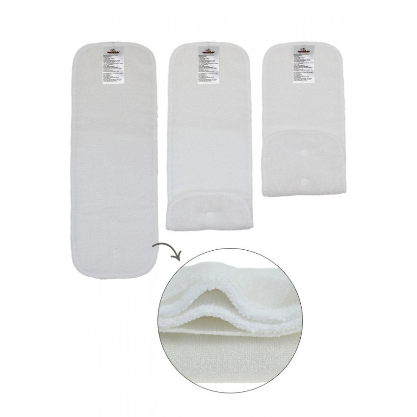 MK Pack insertos de Microfibra+bambu terry